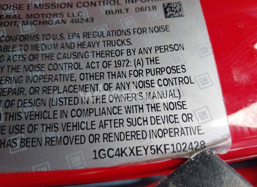 Photo 8 of 2019 Chevrolet Silverado 3500HD LTZ (VIN 1GC4KXEY5KF102428)