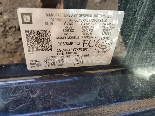 Photo 6 of 2019 CHEVROLET SILVERADO K3500 LTZ (VIN 1GC4KXEY7KF219007)