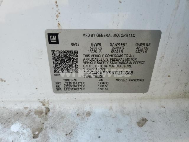 Photo 4 of 2019 CHEVROLET SILVERADO K3500 LTZ (VIN 1GC4KXEY9KF111665)