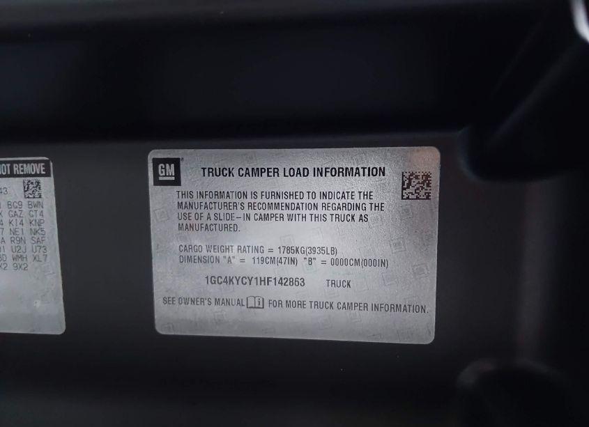 Photo 8 of 2017 Chevrolet Silverado 3500HD WT (VIN 1GC4KYCY1HF142863)