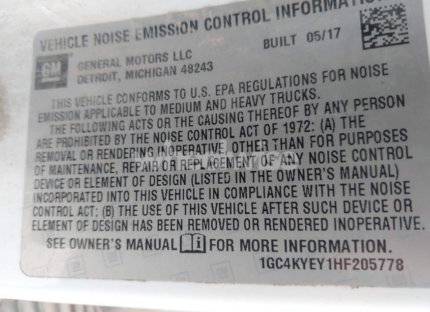 Photo 8 of 2017 Chevrolet Silverado 3500HD WT (VIN 1GC4KYEY1HF205778)