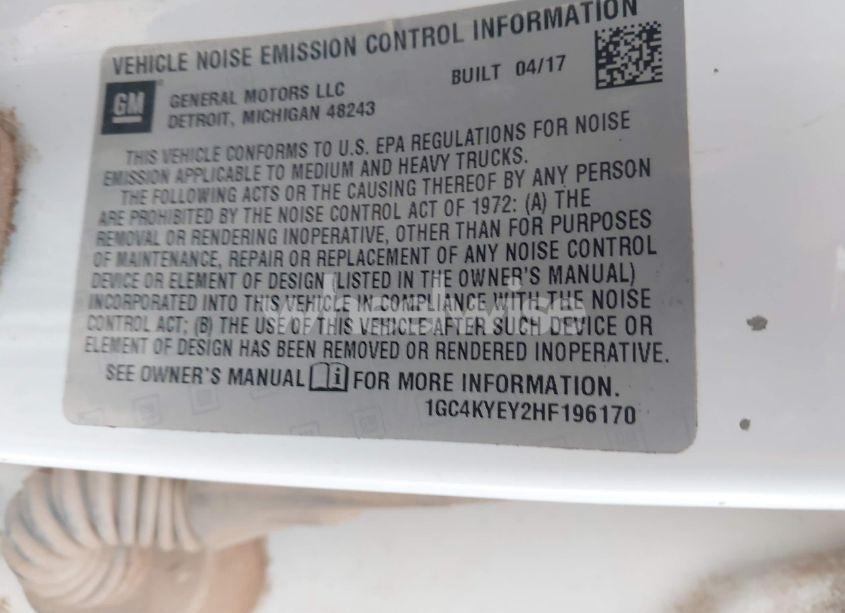 Photo 8 of 2017 Chevrolet Silverado 3500HD WT (VIN 1GC4KYEY2HF196170)