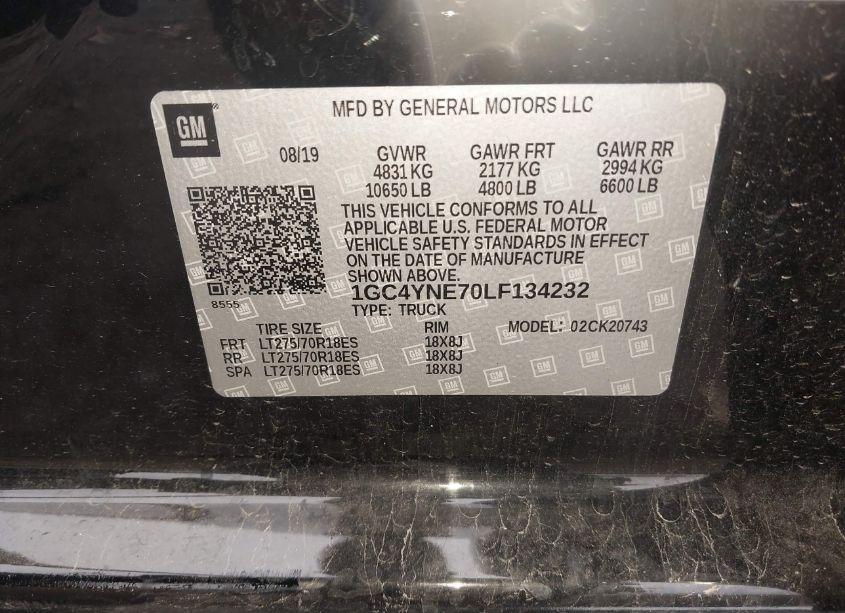 Photo 9 of 2020 Chevrolet Silverado 2500HD 4WD STANDARD BED LT (VIN 1GC4YNE70LF134232)