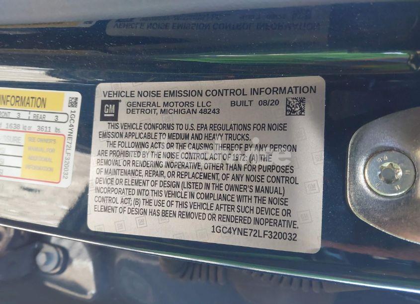 Photo 8 of 2020 Chevrolet Silverado K2500 HEAVY DUTY LT (VIN 1GC4YNE72LF320032)
