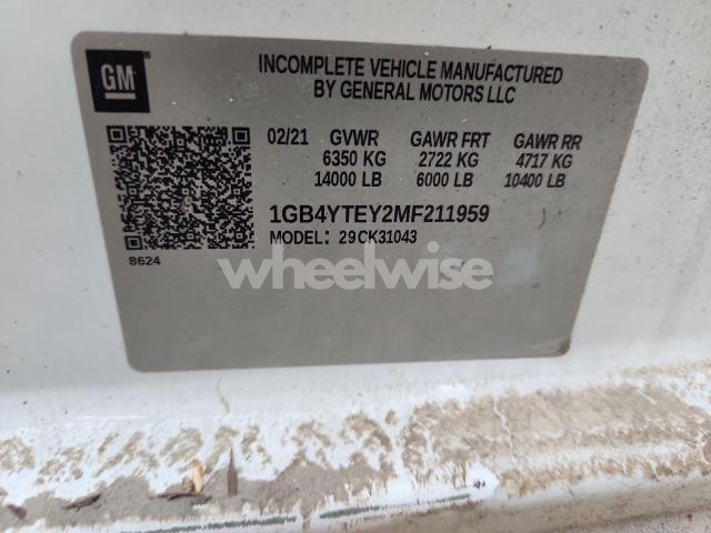 Photo 6 of 2021 CHEVROLET SILVERADO K3500 LT (VIN 1GC4YNE74NF144801)