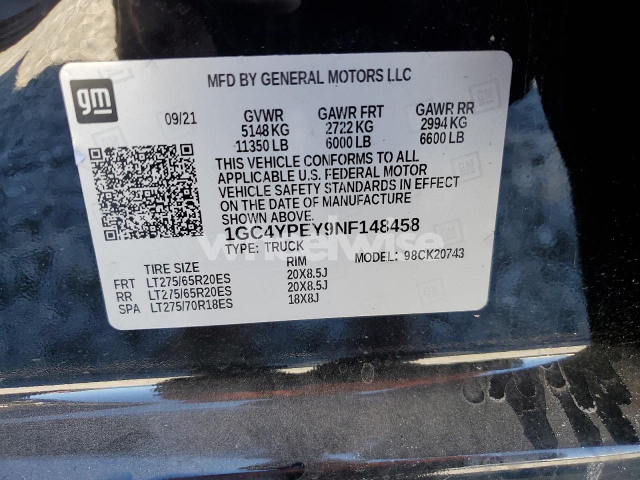 Photo 13 of 2022 CHEVROLET SILVERADO K2500 HEAVY DUTY LTZ (VIN 1GC4YPEY9NF148458)