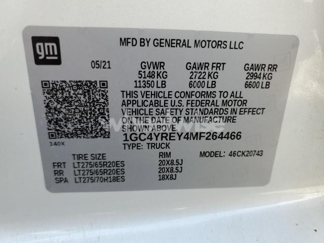 Photo 5 of 2021 CHEVROLET SILVERADO K2500 HIGH COUNTRY (VIN 1GC4YREY4MF264466)