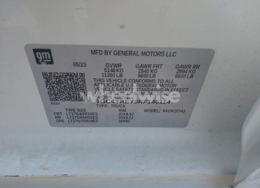 Photo 9 of 2024 Chevrolet Silverado 2500HD 4WD STANDARD BED HIGH COUNTRY (VIN 1GC4YREY9RF146114)