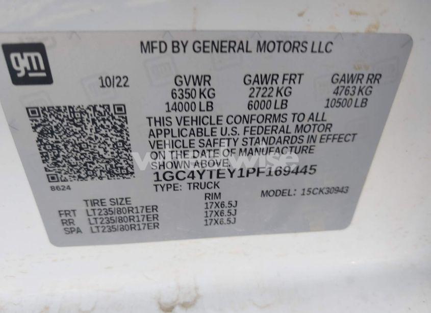 Photo 8 of 2023 Chevrolet Silverado 3500HD 4WD LONG BED LT (VIN 1GC4YTEY1PF169445)