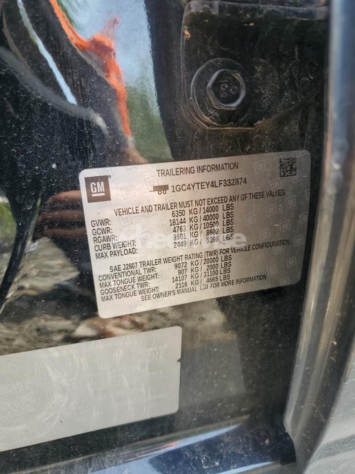 Photo 12 of 2020 CHEVROLET SILVERADO K3500 LT (VIN 1GC4YTEY4LF332874)