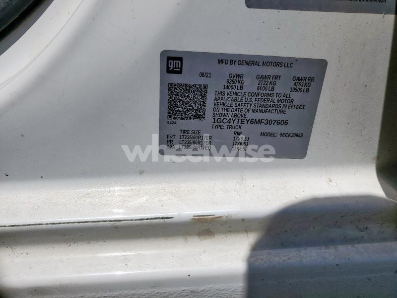 Photo 5 of 2021 CHEVROLET SILVERADO K3500 LT (VIN 1GC4YTEY6MF307606)