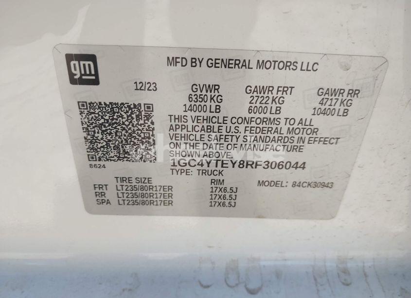 Photo 8 of 2024 Chevrolet Silverado 3500HD 4WD LONG BED LT (VIN 1GC4YTEY8RF306044)