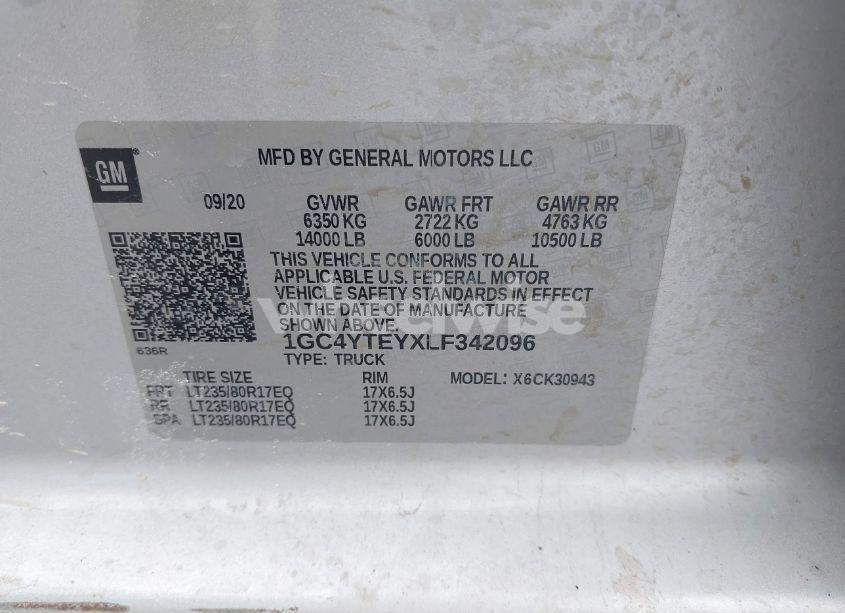 Photo 8 of 2020 Chevrolet Silverado 3500HD 4WD LONG BED LT (VIN 1GC4YTEYXLF342096)