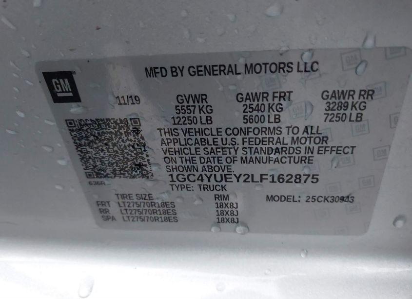 Photo 8 of 2020 Chevrolet Silverado 3500HD 4WD LONG BED LTZ (VIN 1GC4YUEY2LF162875)