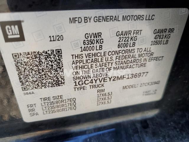 Photo 6 of 2021 CHEVROLET SILVERADO K3500 HIGH COUNTRY (VIN 1GC4YVEY2MF136977)