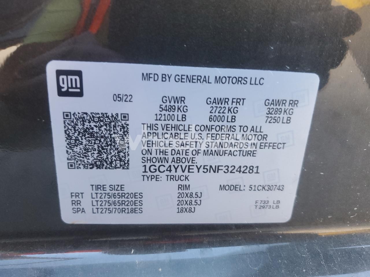 Photo 12 of 2022 CHEVROLET SILVERADO K3500 HIGH COUNTRY (VIN 1GC4YVEY5NF324281)