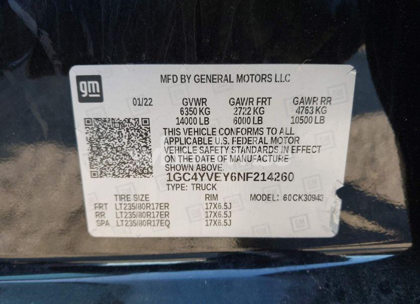 Photo 9 of 2022 Chevrolet Silverado K3500 HIGH COUNTRY (VIN 1GC4YVEY6NF214260)