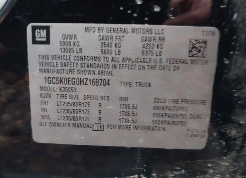 Photo 8 of 2017 Chevrolet Silverado 3500HD LTZ (VIN 1GC5K0EG0HZ168704)