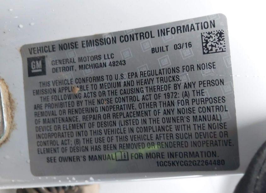 Photo 9 of 2016 Chevrolet Silverado 3500HD WT (VIN 1GC5KYCG2GZ264480)