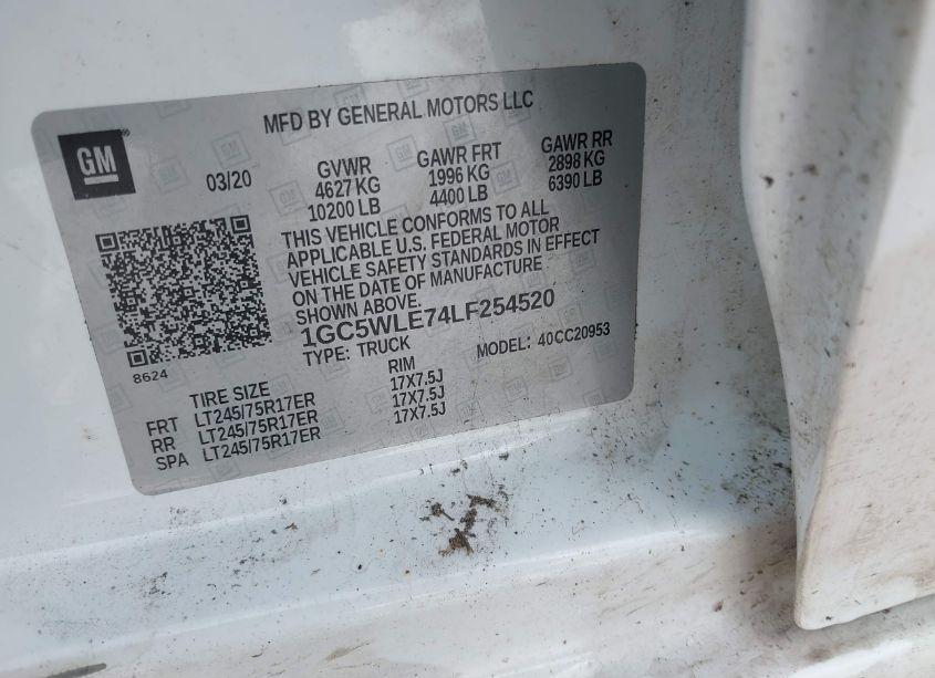 Photo 8 of 2020 Chevrolet Silverado 2500HD (VIN 1GC5WLE74LF254520)