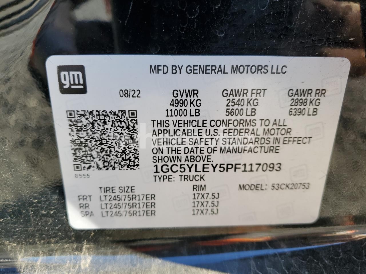 Photo 12 of 2023 CHEVROLET SILVERADO K2500 HEAVY DUTY (VIN 1GC5YLEY5PF117093)