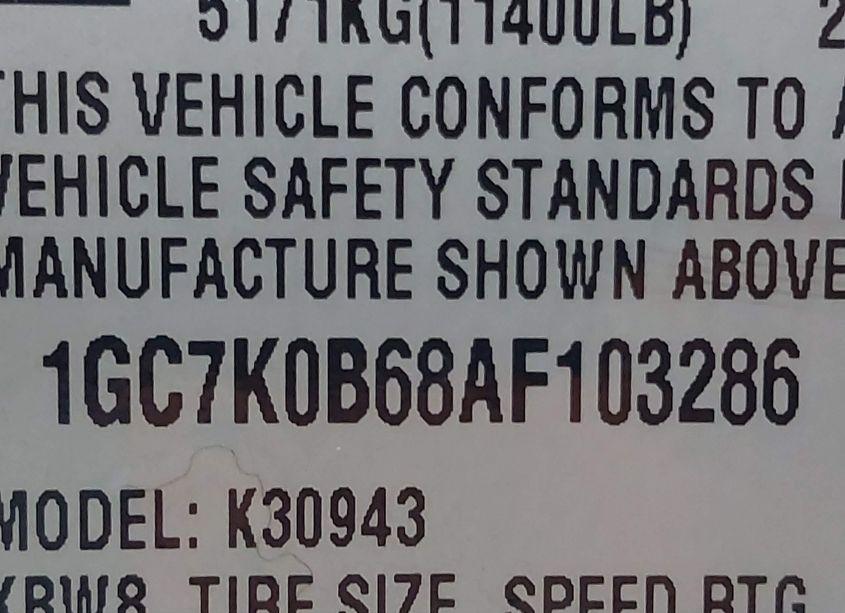 Photo 8 of 2010 Chevrolet Silverado 3500HD LT (VIN 1GC7K0B68AF103286)