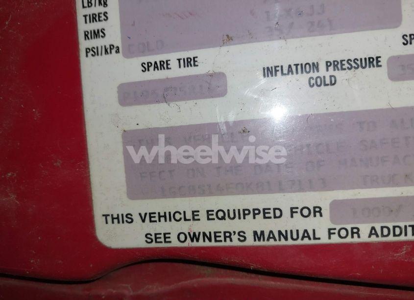 Photo 9 of 1989 Chevrolet S TRUCK S10 (VIN 1GCBS14E0K8117113)