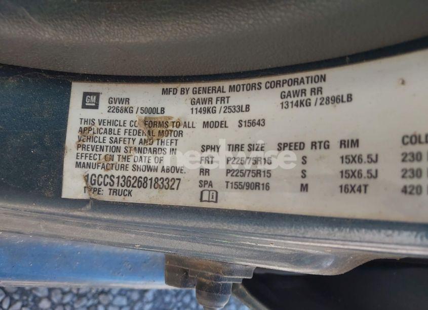 Photo 9 of 2006 Chevrolet Colorado LT (VIN 1GCCS136268183327)