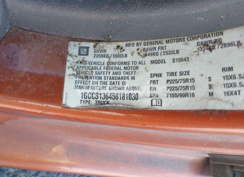 Photo 9 of 2005 Chevrolet Colorado LS (VIN 1GCCS136458181030)