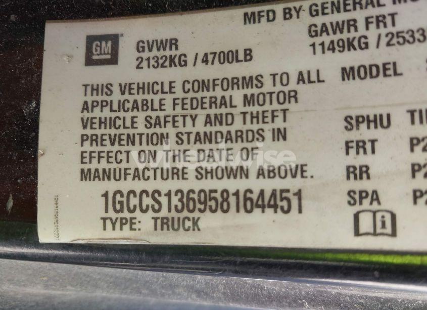 Photo 9 of 2005 Chevrolet Colorado LS (VIN 1GCCS136958164451)