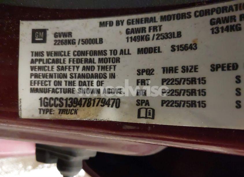 Photo 9 of 2007 Chevrolet Colorado LT (VIN 1GCCS139478179470)