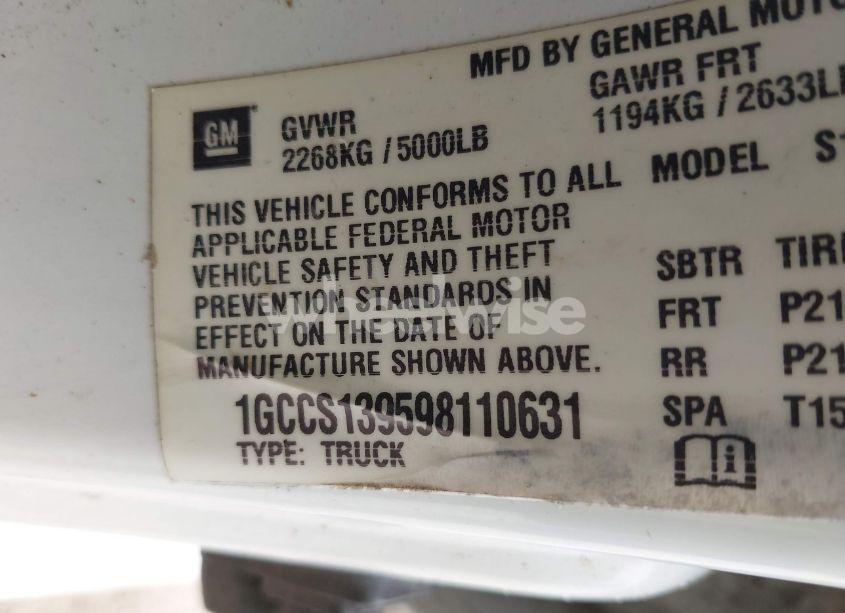 Photo 9 of 2009 Chevrolet Colorado LT (VIN 1GCCS139598110631)