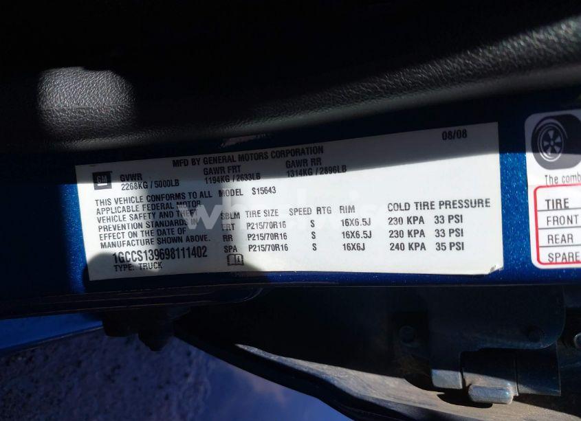 Photo 9 of 2009 Chevrolet Colorado LT (VIN 1GCCS139698111402)