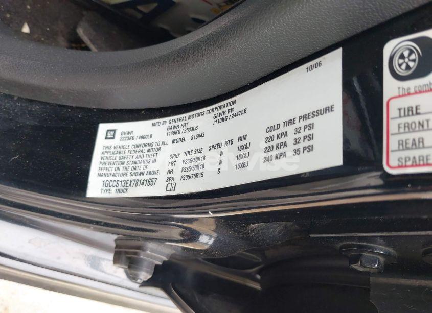 Photo 9 of 2007 Chevrolet Colorado LT (VIN 1GCCS13EX78141657)