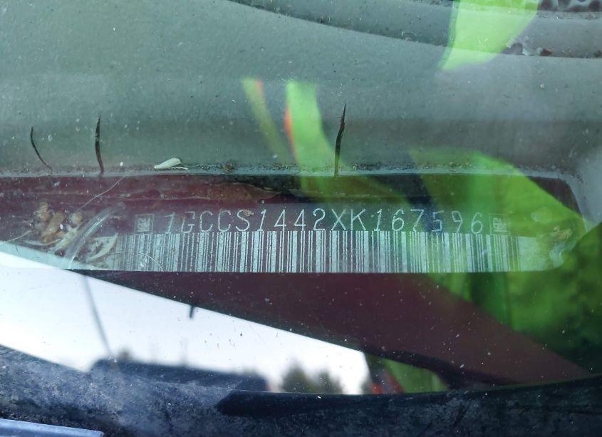 Photo 9 of 1999 Chevrolet S-10 (VIN 1GCCS1442XK167596)