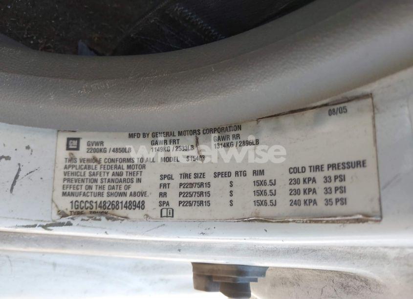 Photo 9 of 2006 Chevrolet Colorado LS (VIN 1GCCS148268148948)