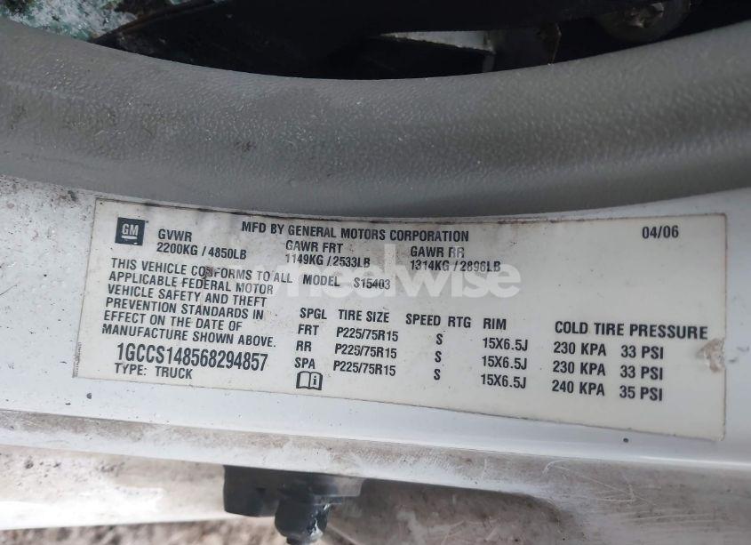 Photo 9 of 2006 Chevrolet Colorado LS (VIN 1GCCS148568294857)