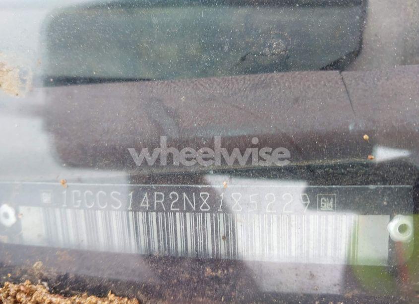 Photo 9 of 1992 Chevrolet S TRUCK S10 (VIN 1GCCS14R2N8185229)