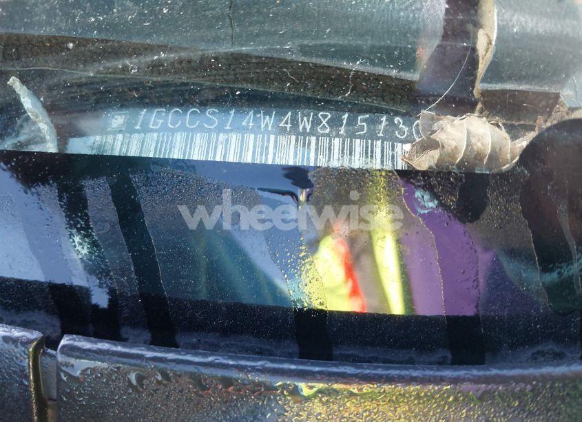 Photo 9 of 1998 Chevrolet S-10 LS SPORTSIDE (VIN 1GCCS14W4W8151302)