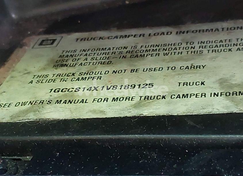 Photo 9 of 1997 Chevrolet S-10 LS SPORTSIDE (VIN 1GCCS14X1V8189125)