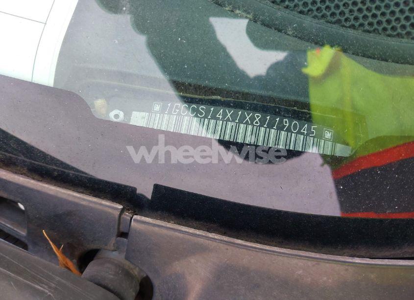 Photo 9 of 1999 Chevrolet S-10 (VIN 1GCCS14X1X8119045)