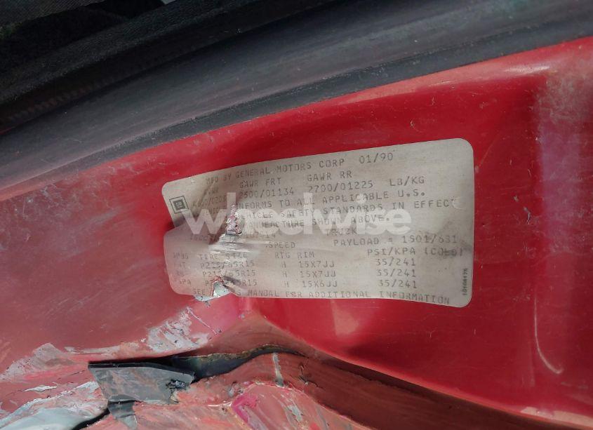 Photo 9 of 1991 Chevrolet S TRUCK S10 (VIN 1GCCS14Z7M2107014)