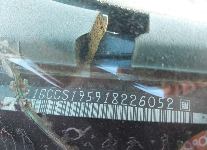 Photo 9 of 2001 Chevrolet S-10 LS (VIN 1GCCS195918226052)