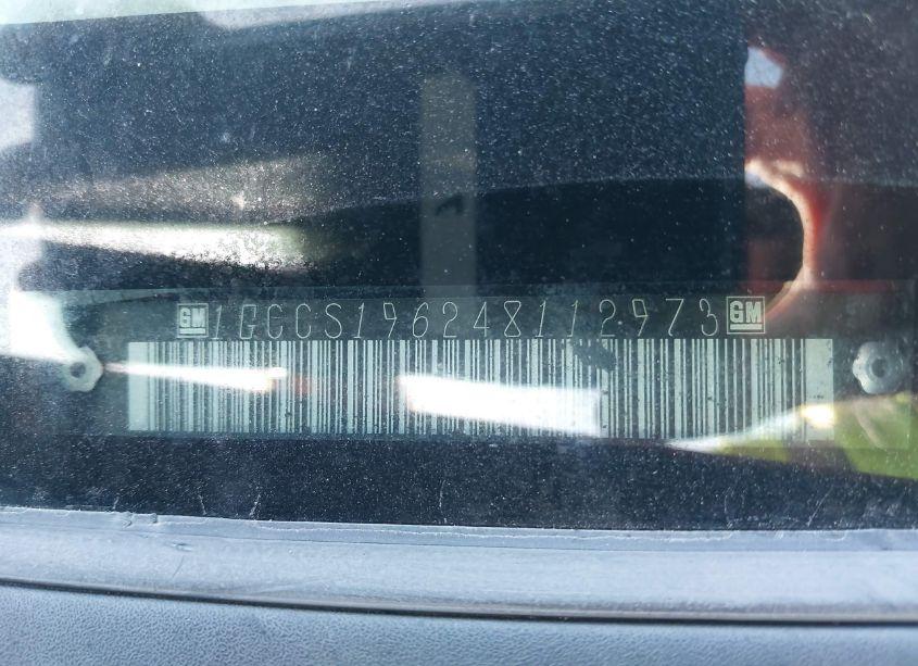 Photo 9 of 2004 Chevrolet Colorado ZQ8 (VIN 1GCCS196248112973)