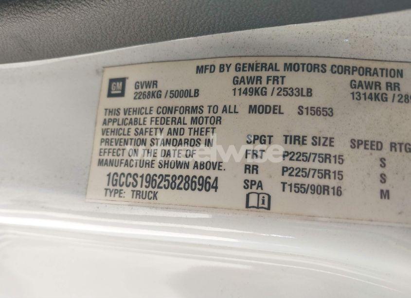 Photo 9 of 2005 Chevrolet Colorado LS (VIN 1GCCS196258286964)