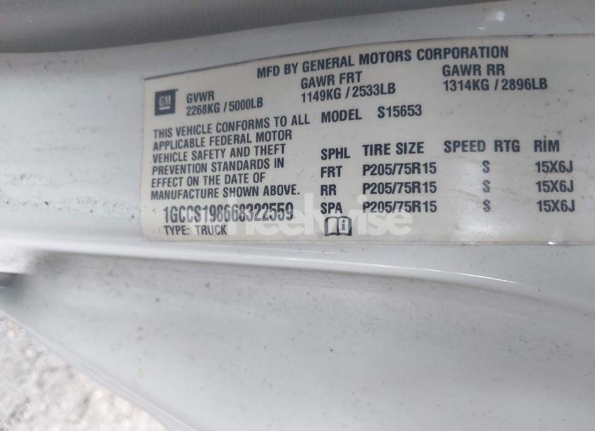 Photo 9 of 2006 Chevrolet Colorado WORK TRUCK (VIN 1GCCS198668322559)