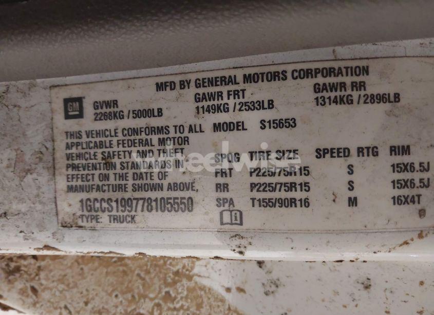 Photo 9 of 2007 Chevrolet Colorado LS (VIN 1GCCS199778105550)