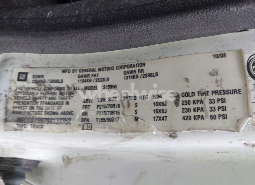 Photo 9 of 2009 Chevrolet Colorado WORK TRUCK (VIN 1GCCS199798133352)