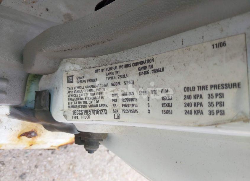 Photo 9 of 2007 Chevrolet Colorado WORK TRUCK (VIN 1GCCS19E578161273)