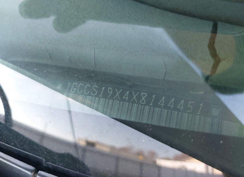 Photo 9 of 1999 Chevrolet S-10 LS (VIN 1GCCS19X4X8144451)